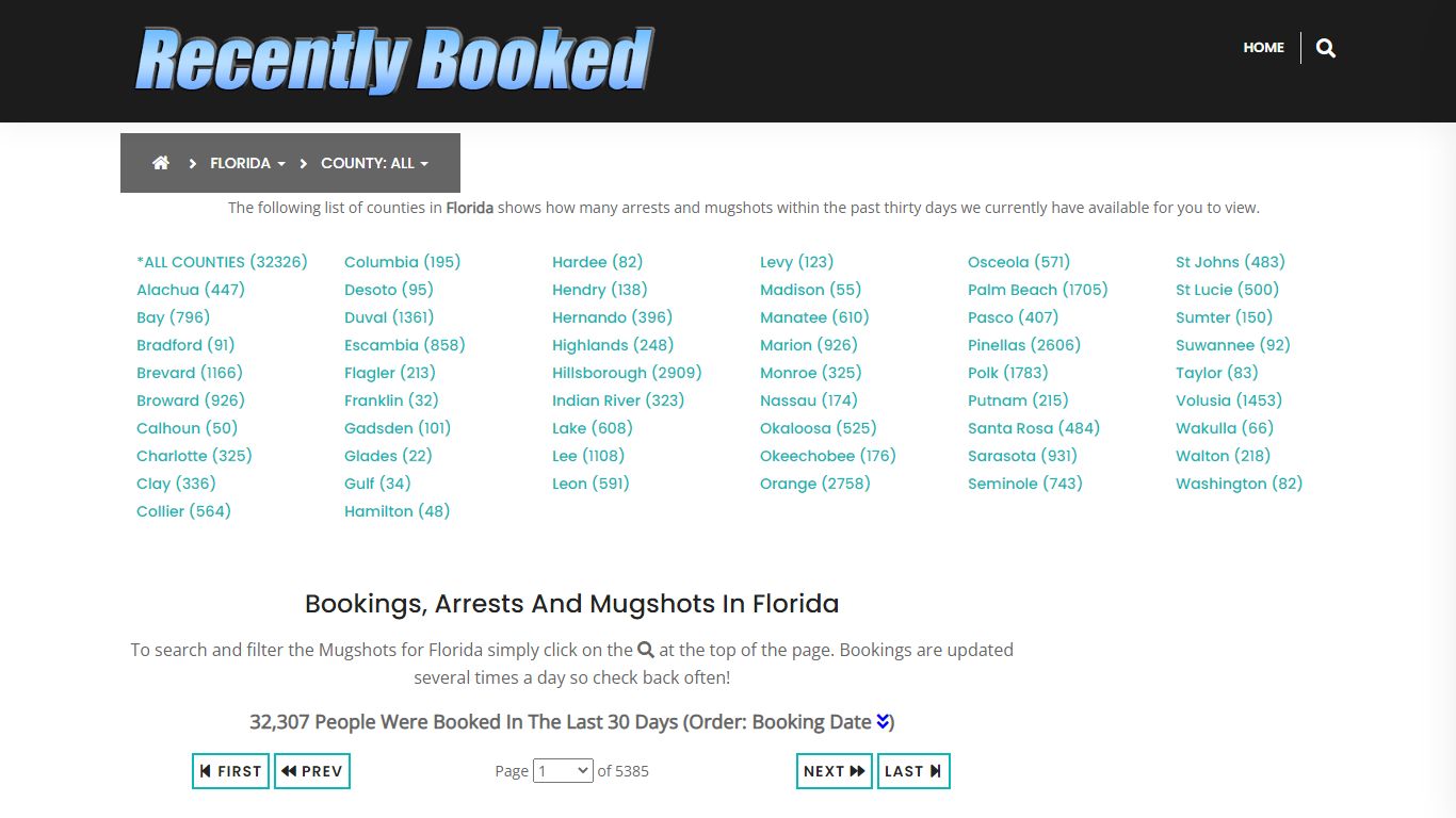 Recent bookings, Arrests, Mugshots in St Lucie County, Florida