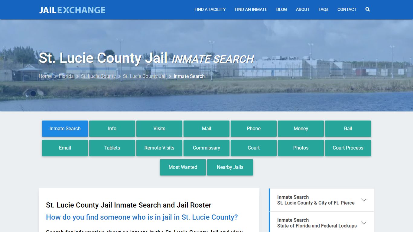 Inmate Search: Roster & Mugshots - St. Lucie County Jail, FL